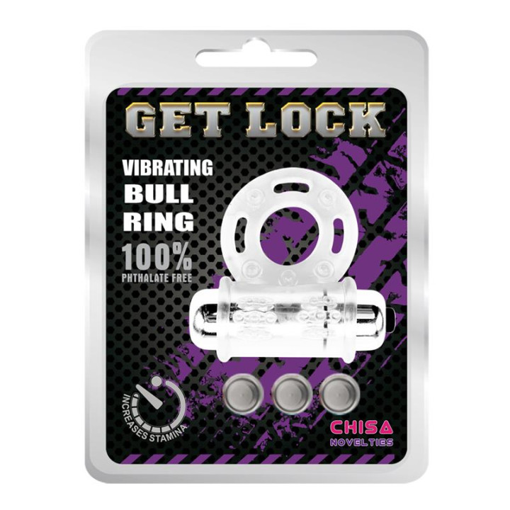 Anillo Vibrador para el Pene Bull Ring Transparente de Chisa | VibraZon
