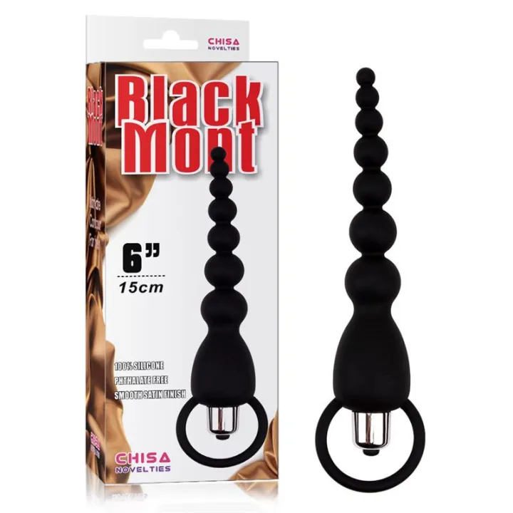 Cadena Anal Elite Power 19.5 cm Silicona Negro de Chisa