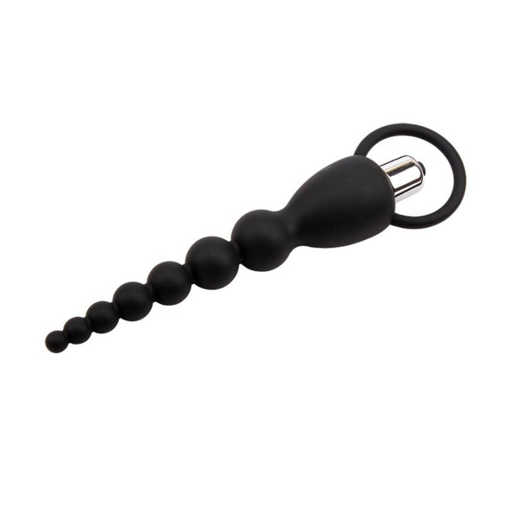 Cadena Anal Elite Power 19.5 cm Silicona Negro de Chisa | VibraZon