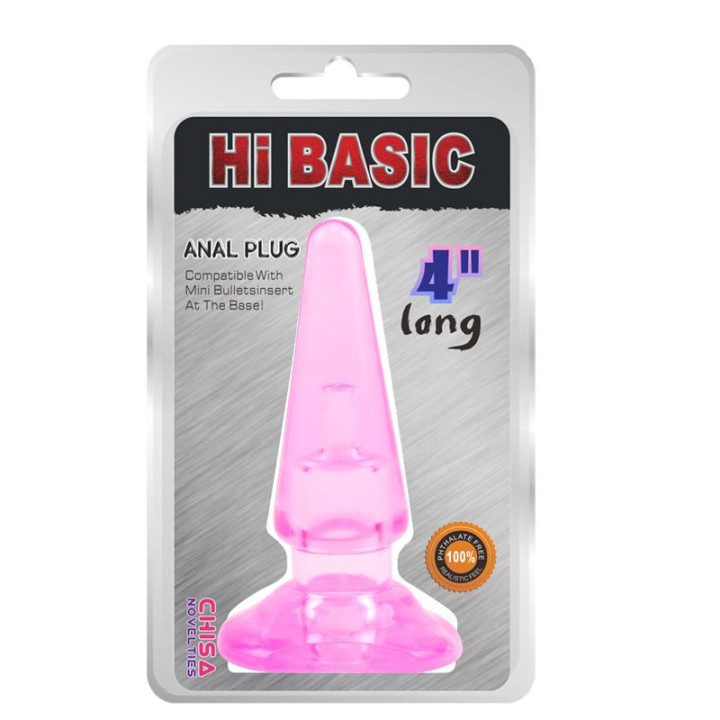 Plug Anal SASSY Rosa 10,4 x 3,2cm de Chisa | VibraZon