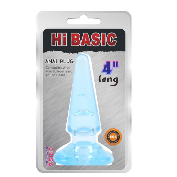 Plug Anal SASSY Azul 10,4 x 3,2cm de Chisa | VibraZon