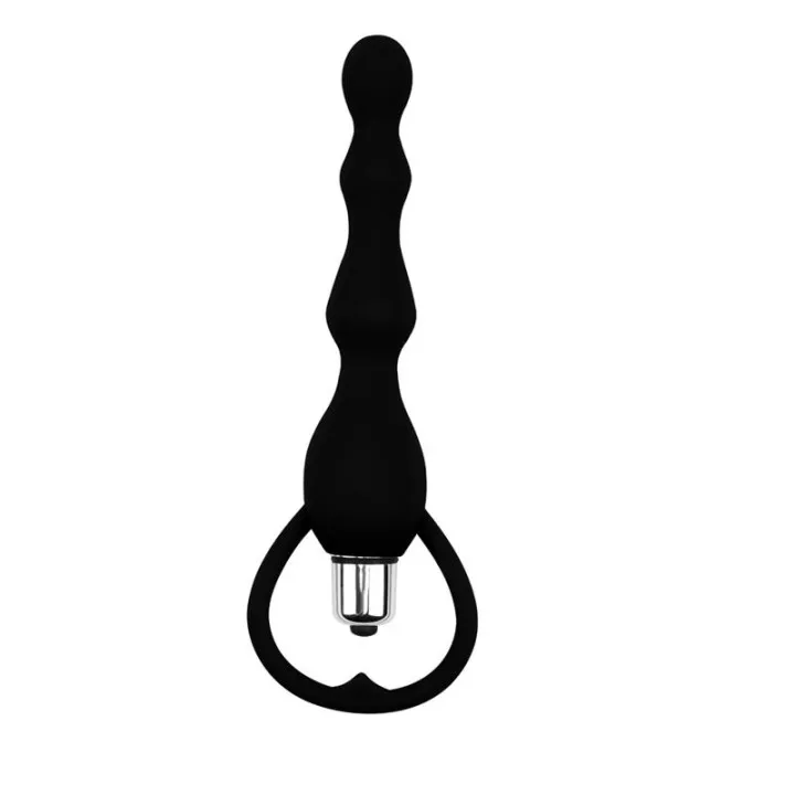 Cadena Anal Tail Power Silicona Negro de Chisa