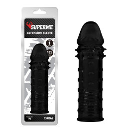 Funda para el Pene Extra Texture Negro de Chisa | VibraZon