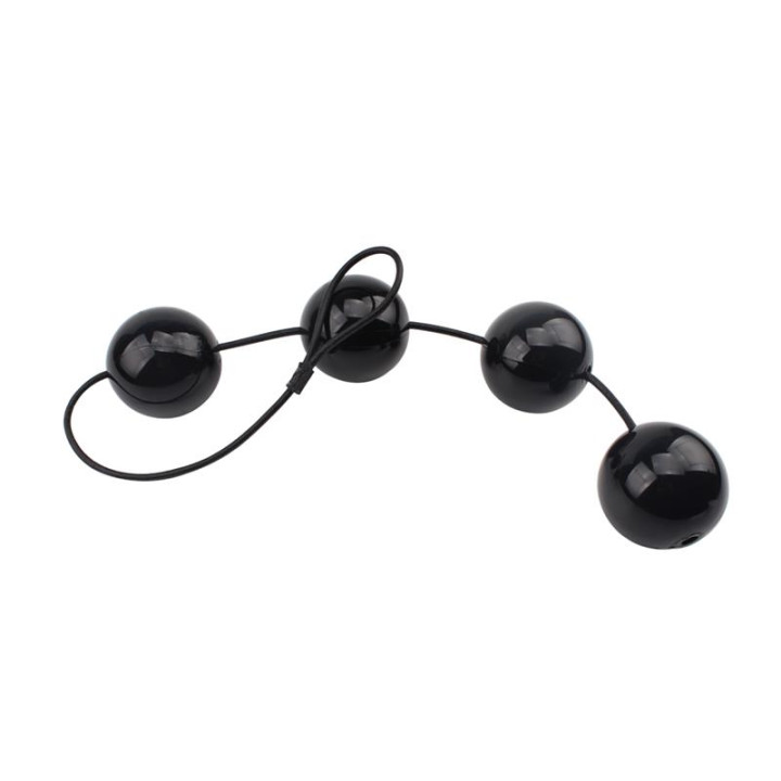 Bolas Vaginales y Anales 65 x 6 cm Negro de Chisa | VibraZon