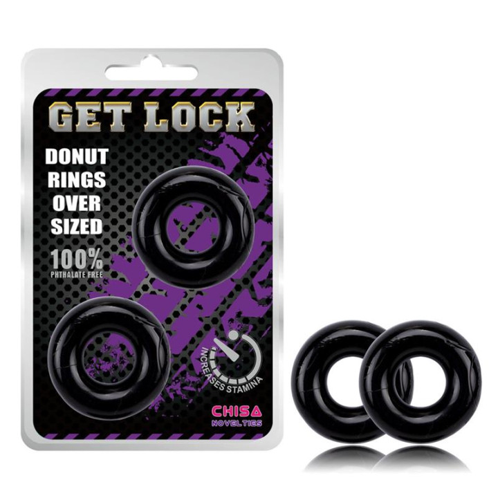 Anillos para el Pene Donut Negro de Chisa | VibraZon