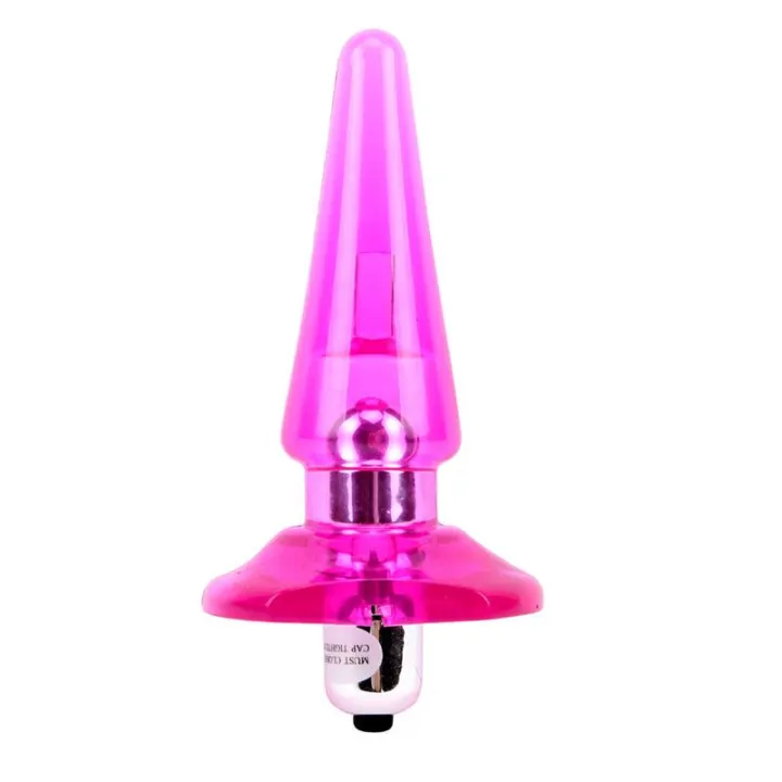 Plug Anal con Vibracion Nicoles 2.5 x 3.2 cm Rosa de Chisa