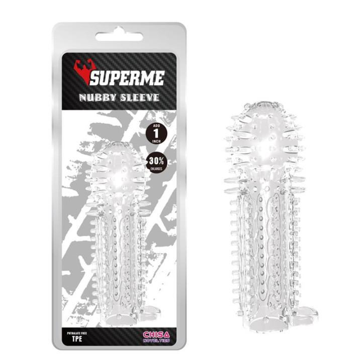 Funda para el Pene Nubby Transparente de Chisa | VibraZon