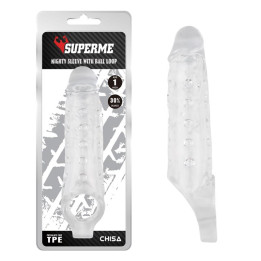 Funda para el Pene con Sujeción para Testículos Mighty Transparente de Chisa | VibraZon