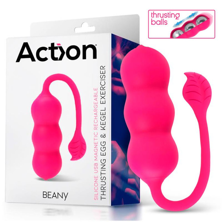 Beany Huevo Vibrador y Entrenador Suelo Pélvico con Empuje de Action | VibraZon