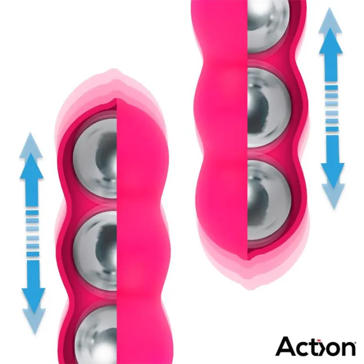 Beany Huevo Vibrador y Entrenador Suelo Pélvico con Empuje de Action