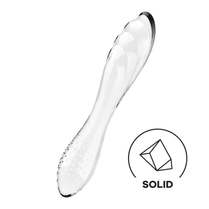 Estimulador de Cristal Dazzling Crystal 1 Hot and Cold Transparente de Satisfyer