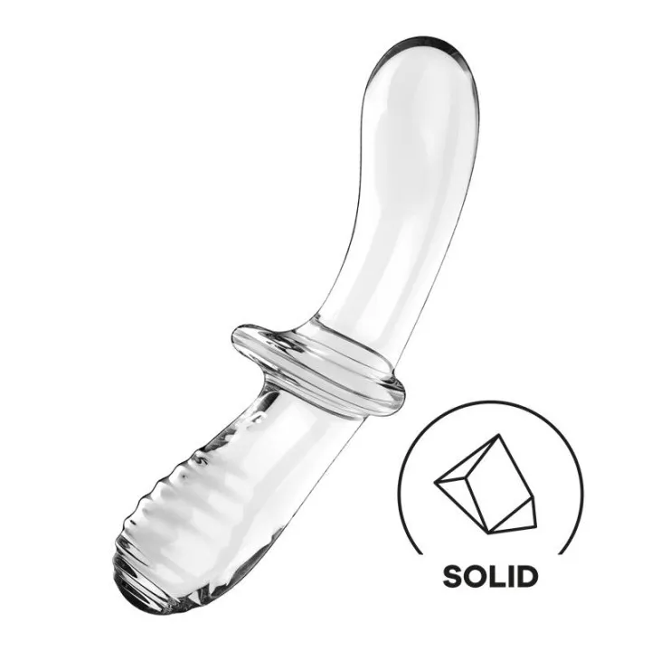 Estimulador de Cristal Double Crystal Hot and Cold Transparente de Satisfyer