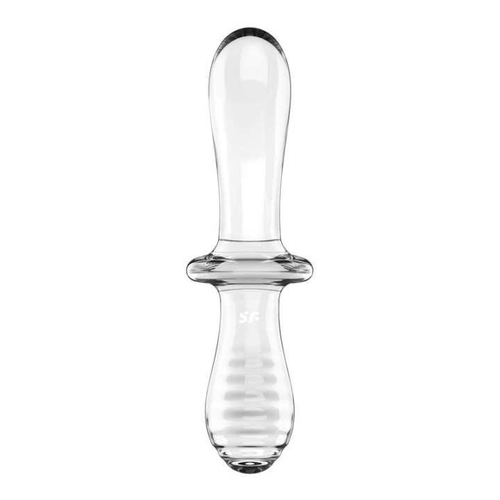 Estimulador de Cristal Double Crystal Hot and Cold Transparente de Satisfyer | VibraZon