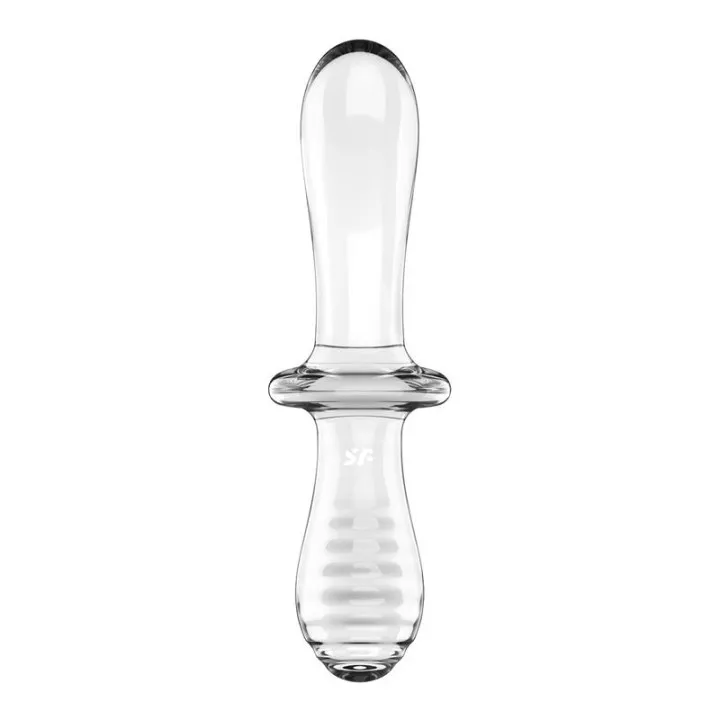 Estimulador de Cristal Double Crystal Hot and Cold Transparente de Satisfyer