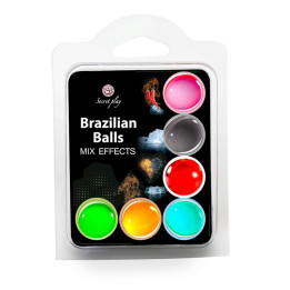 Set 6 Brazilian Balls Mix Effect de Secret Play | VibraZon