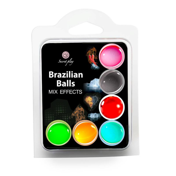Set 6 Brazilian Balls Mix Effect de Secret Play | VibraZon