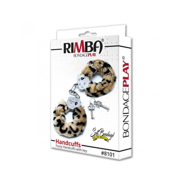 Esposas Metálicas con Pelo Leopardo de Bondage Play | VibraZon