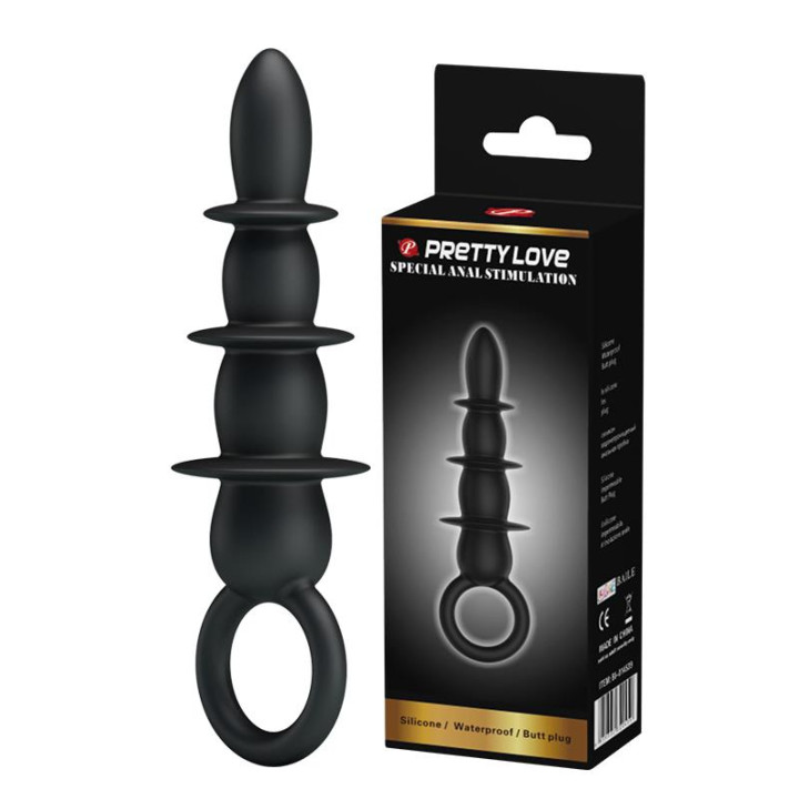 Plug Anal 3 Zonas Negro CL100 de Prettylove | VibraZon