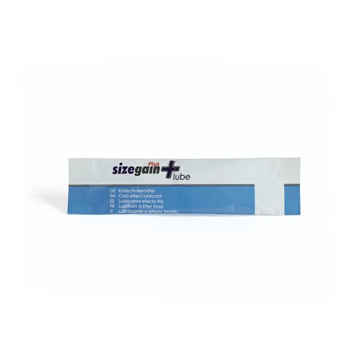 Lubricante Efecto Frio Sizegain Lube 10 Monodosis 5 ml de 500 Cosmetics