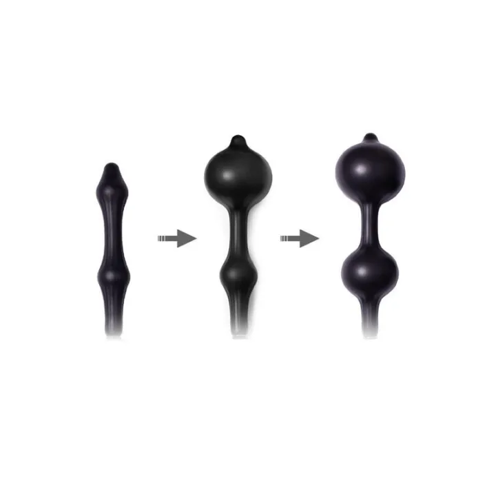 Plug Anal Inflable con Doble Bomba de Latex Play