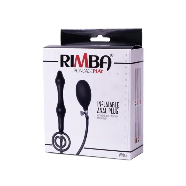 Plug Anal Inflable con Doble Bomba de Latex Play