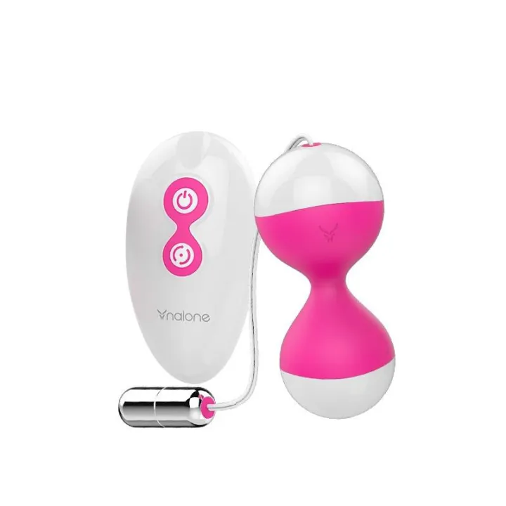 Huevo Vibrador y Bolas Kegel Miu Miu Fuchsia de Nalone