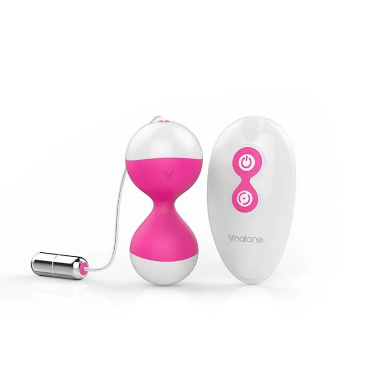 Huevo Vibrador y Bolas Kegel Miu Miu Fuchsia de Nalone