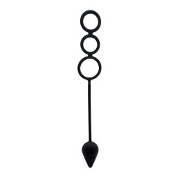 Plug con Anillos Pene Silicona de Latex Play | VibraZon