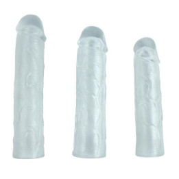 Pack 3 Fundas para el Pene Alex Transparentes de Shequ | VibraZon