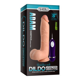 Vibrador Realista Control Remoto Adam 21 cm de Shequ | VibraZon