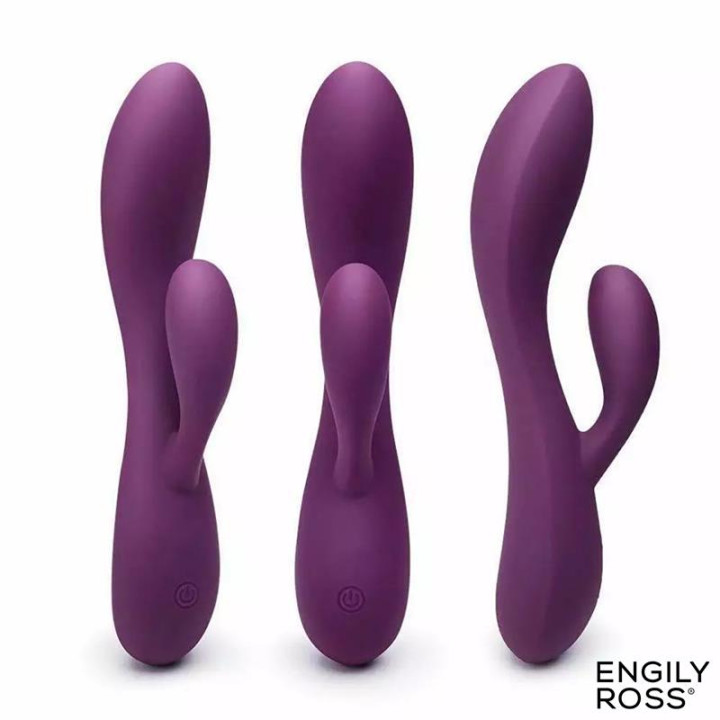 Bacall 3.0 Vibrador Silicona Liquida Inyectada Doble Motor USB Púrpura de Engily Ross | VibraZon