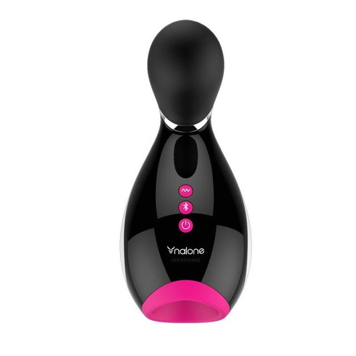 Masturbador Oxxy Negro y Fuchsia de Nalone | VibraZon