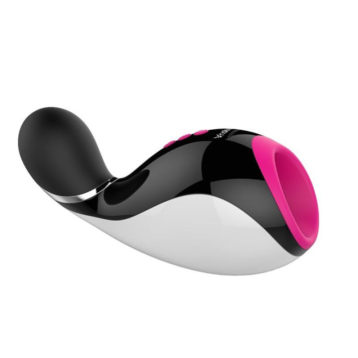 Masturbador Oxxy Negro y Fuchsia de Nalone | VibraZon