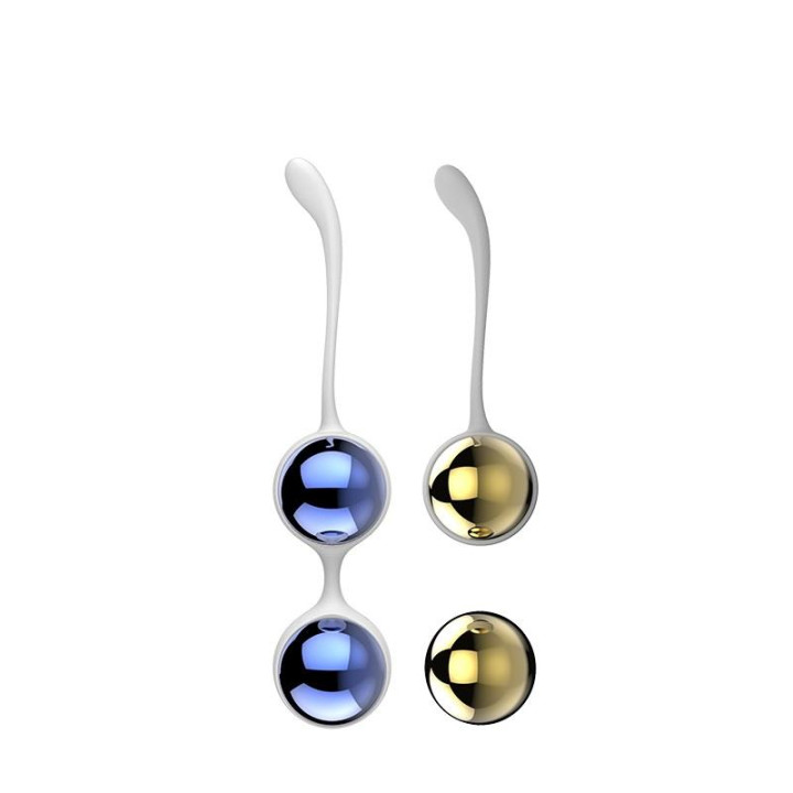 Bolas Vaginales Yani Dorado y Azul de Nalone | VibraZon