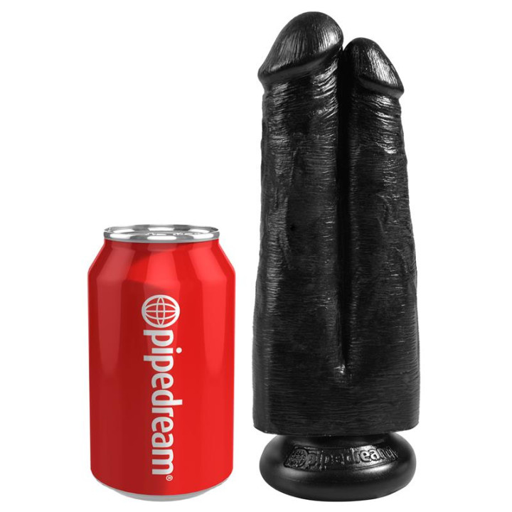 Pene Doble Two Cocks One Hole Negro 7 de King Cock | VibraZon