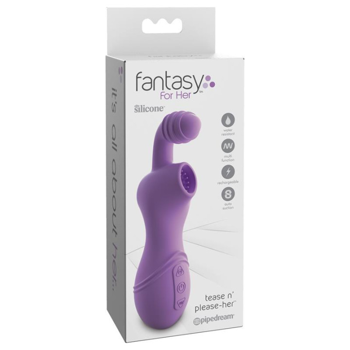 Masturbador Tease n Please-Her Color Púrpura de Fantasy For Her | VibraZon