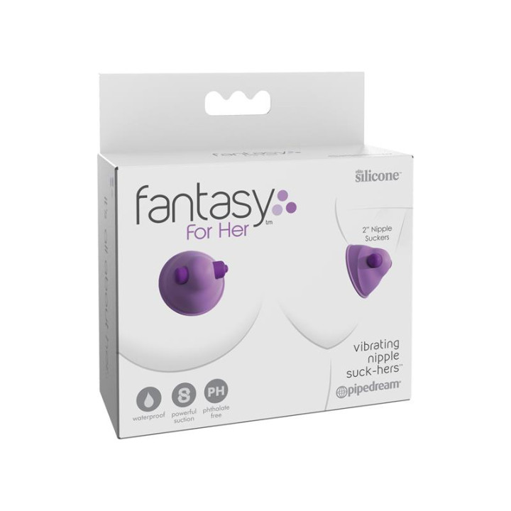 Copas de Succion Vibradoras para Pezones de Fantasy For Her | VibraZon