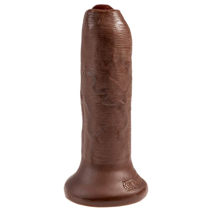 King Cock Dildo Realista con Glande Retráctil Color Marrón 6 | VibraZon