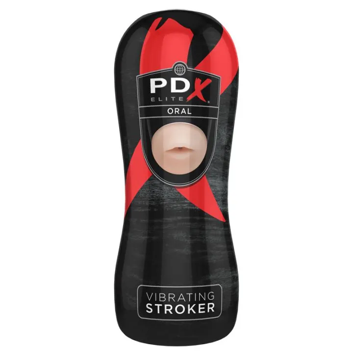Masturbador con Vibración - Boca de Pdx Elite