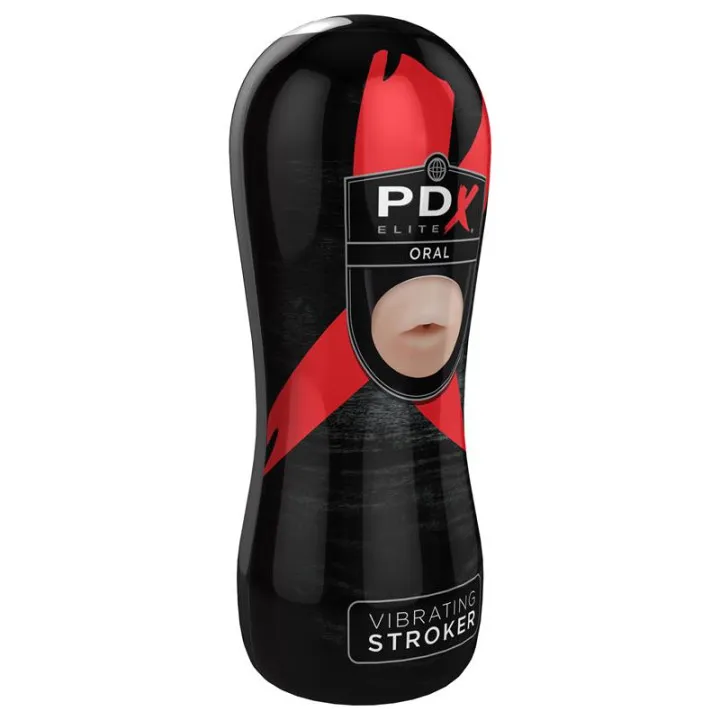 Masturbador con Vibración - Boca de Pdx Elite