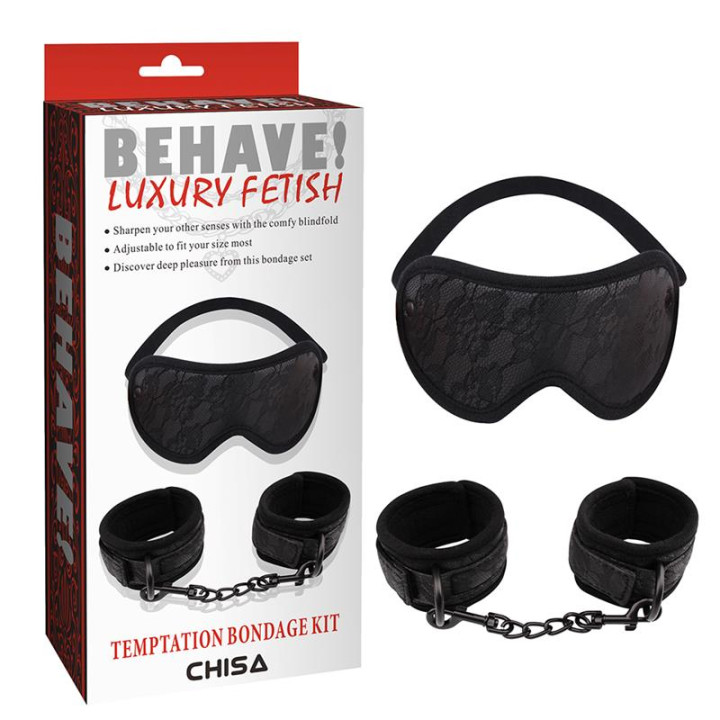 Kit Esposas y Antifaz Temptation de Chisa | VibraZon