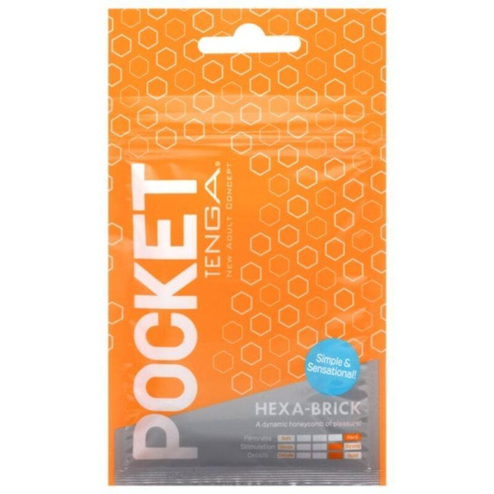 Masturbador Pocket Hexa-Brick de Tenga | VibraZon