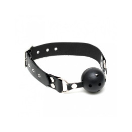 Mordaza de Cuero Ajustable de Bondage Play | VibraZon