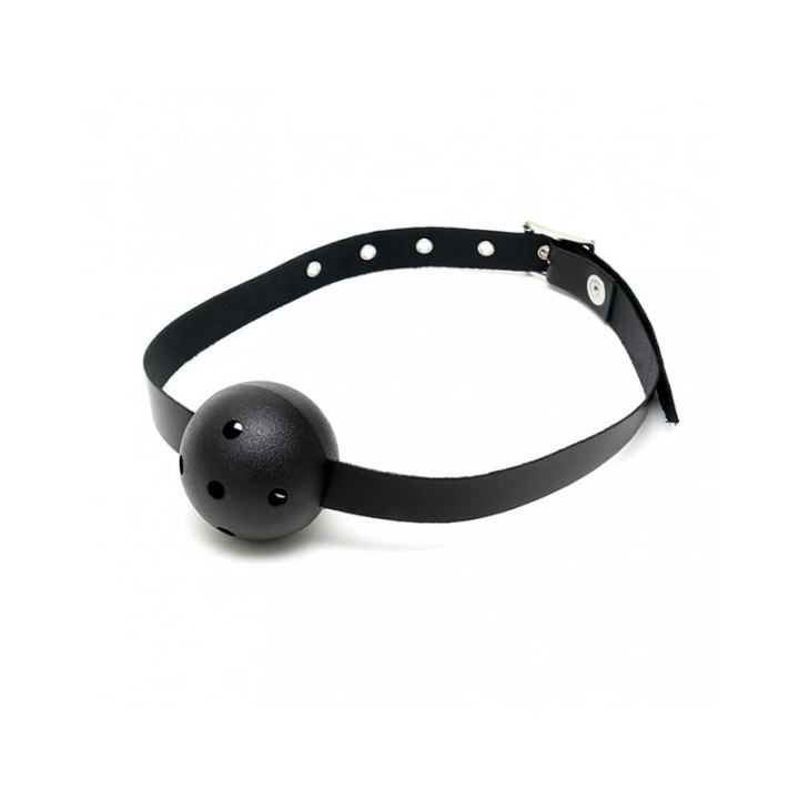 Mordaza de Cuero Ajustable de Bondage Play | VibraZon