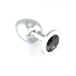Plug Anal Acero Inoxidable Negro de Bondage Play | VibraZon