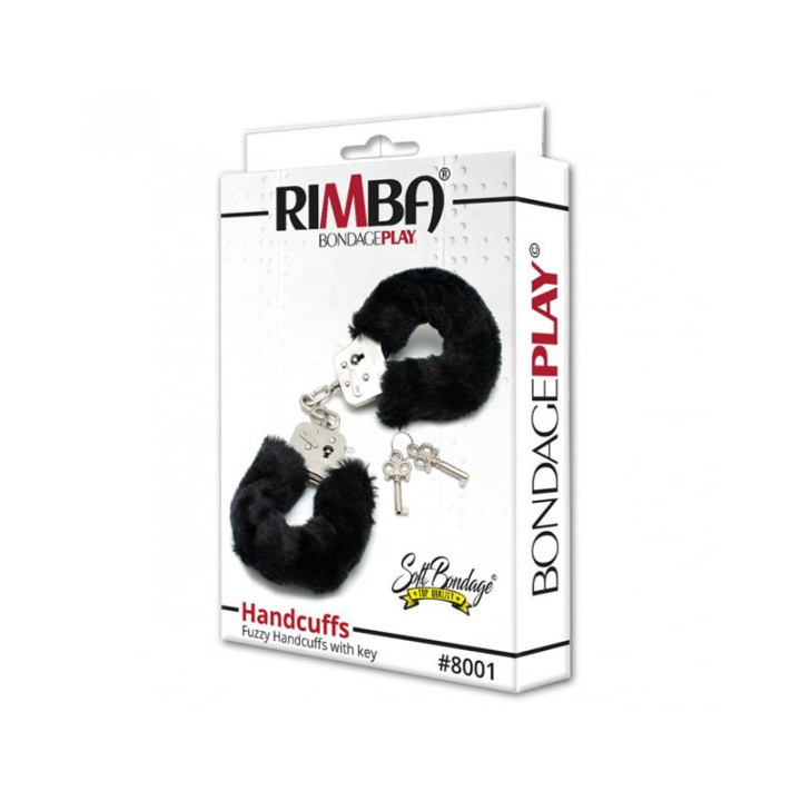Esposas Metálicas con Pelo Negro de Bondage Play | VibraZon