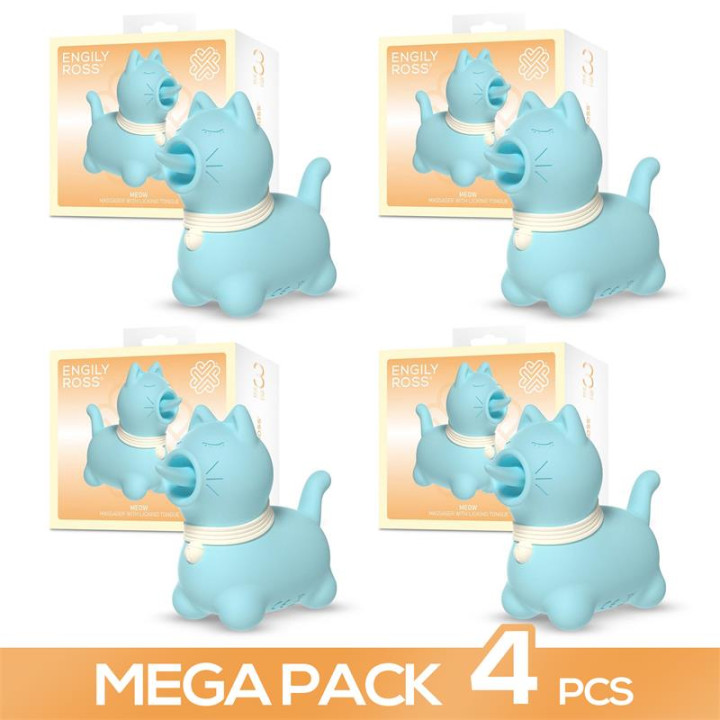 Pack de 4 Meow Masajeador con Lengua Licking de Engily Ross | VibraZon