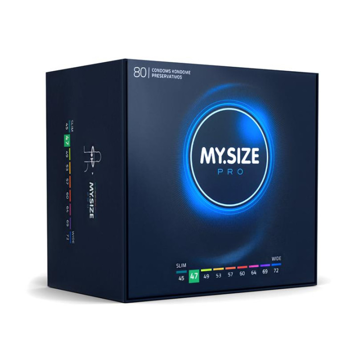 My Size Pro Talla 47 Caja de 80 Unidades | VibraZon