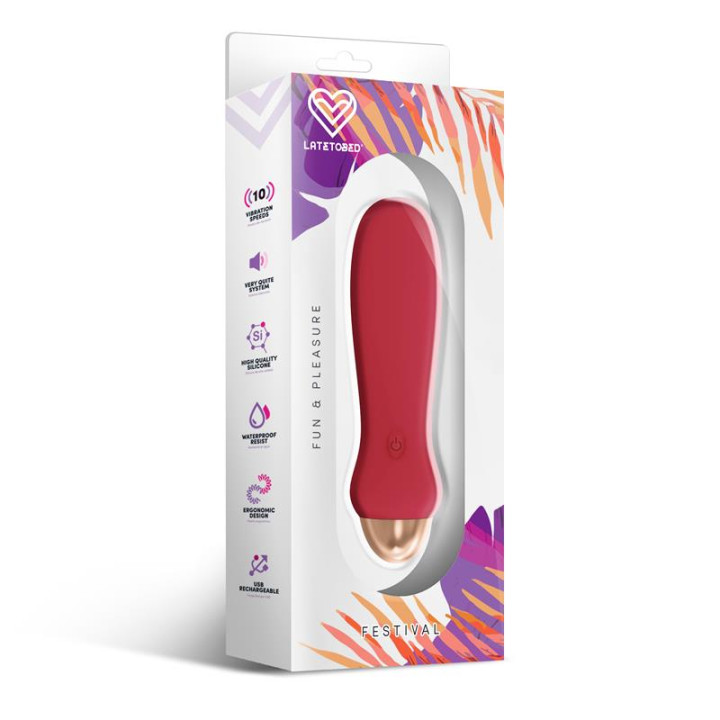Luxo Estimulador 10 Velocidades Rust Red de Festival | VibraZon