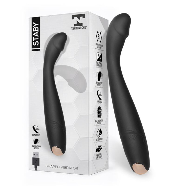 Staby Vibrador Silicona Flexible-Bendable de Tardenoche | VibraZon